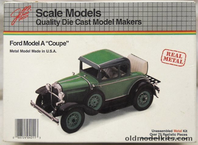Scale Models 1/20 Ford 1929 Model A Coupe - (ex-Hubley), 4011 plastic model kit
